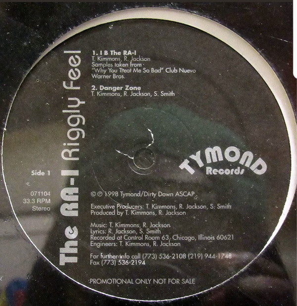 The RA-I : Riggly Feel (12", EP, Promo)