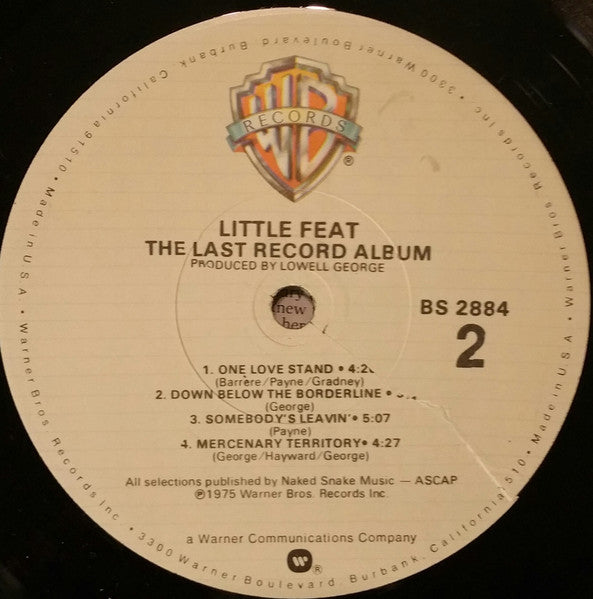 Little Feat : The Last Record Album (LP, Album, RE, Los)