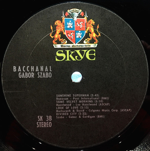 Gabor Szabo : Bacchanal (LP, Album, Ter)