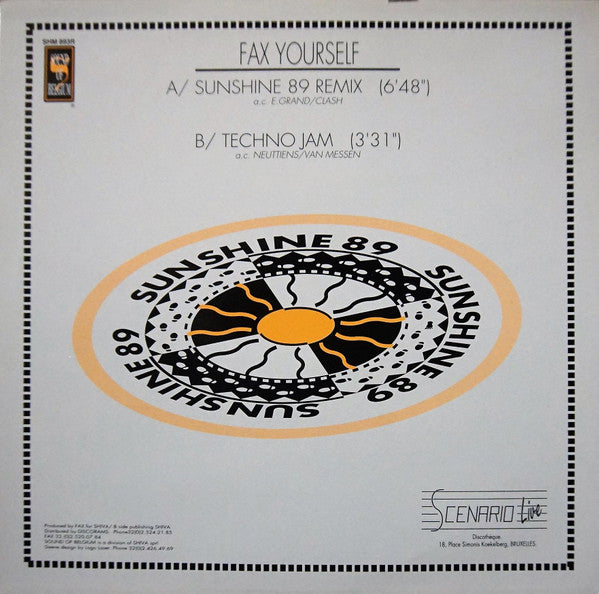 Fax Yourself : Sunshine 89 (Remix) (12")