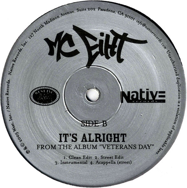 MC Eiht : U Know Why (12", Single)