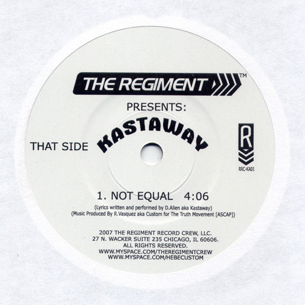 Kastaway : My Life (7")