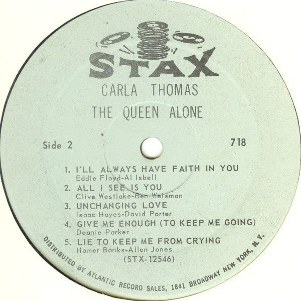 Carla Thomas : The Queen Alone (LP, Album, Mono)