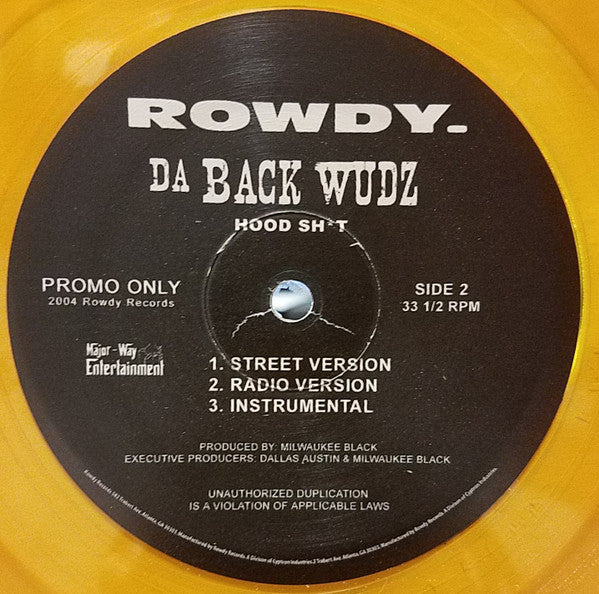 Da Backwudz : You Gonna Love Me / Hood Sh*t (12", Promo, Yel)