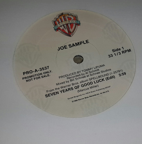 Joe Sample : Seven Years Of Good Luck (12", Promo)