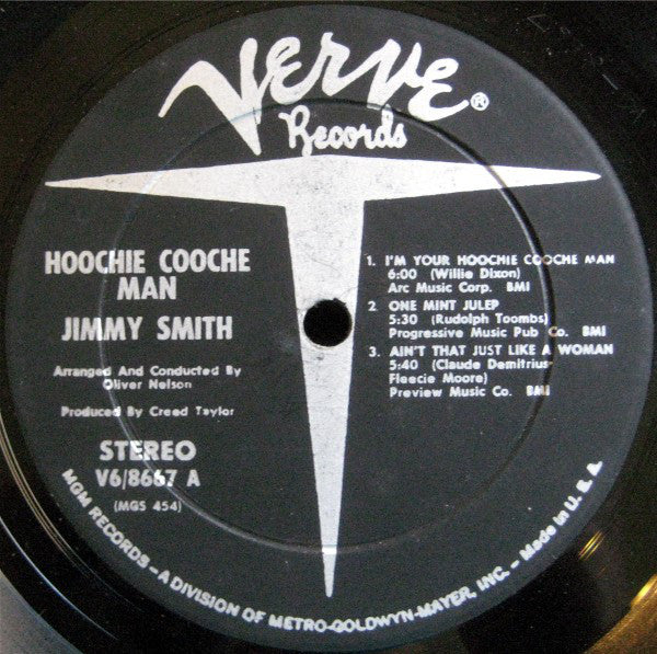 Jimmy Smith Arranged And Conducted By Oliver Nelson : Hoochie Cooche Man (LP, Album, Dee)