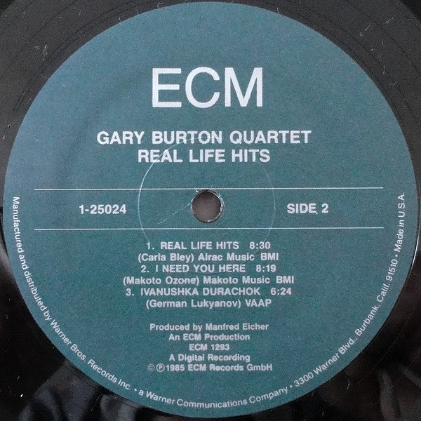 Gary Burton Quartet : Real Life Hits (LP, Album)