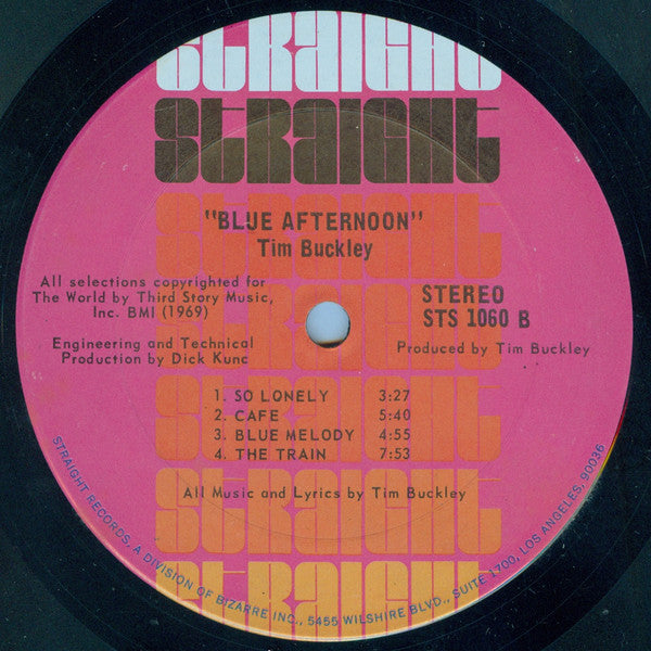 Tim Buckley : Blue Afternoon (LP, Album, Ter)