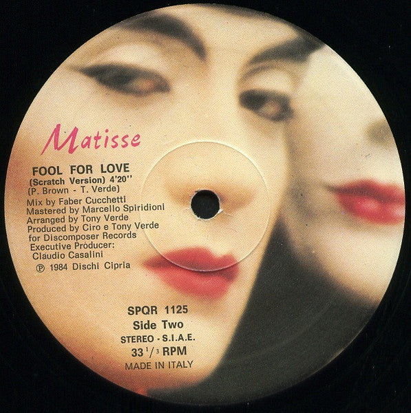 Matisse (2) : Fool For Love (12")