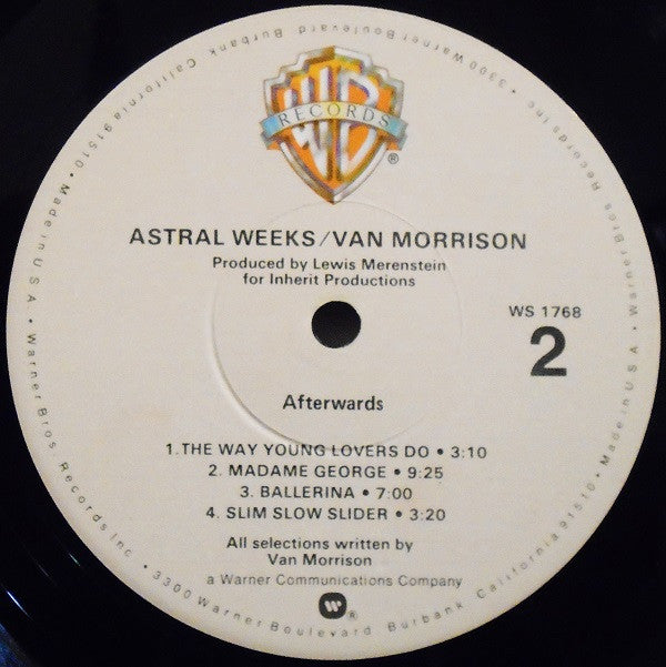 Van Morrison : Astral Weeks (LP, Album, RE, Cre)
