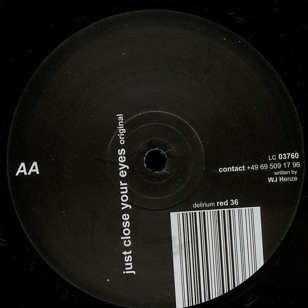 Gecko : Just Close Your Eyes (Pascal Feos Remix) (12")
