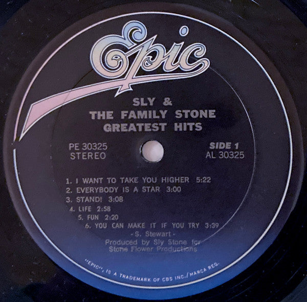 Sly & The Family Stone : Greatest Hits (LP, Comp, RE, Car)
