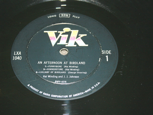 Kai Winding And J. J. Johnson* : An Afternoon At Birdland (LP, Album)
