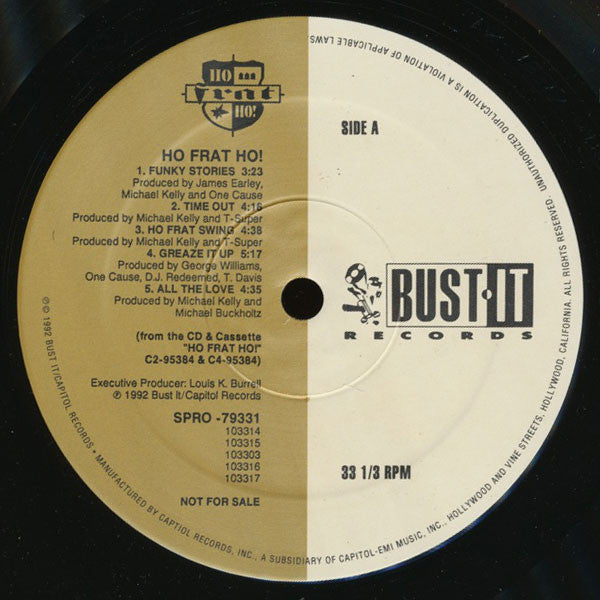 Ho Frat Hoo : Ho Frat Ho! (LP, Album, Promo)