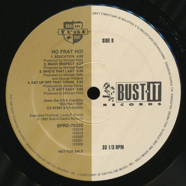 Ho Frat Hoo : Ho Frat Ho! (LP, Album, Promo)