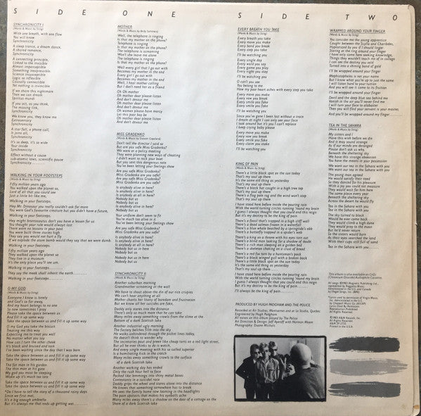 The Police : Synchronicity (LP, Album, BRY)