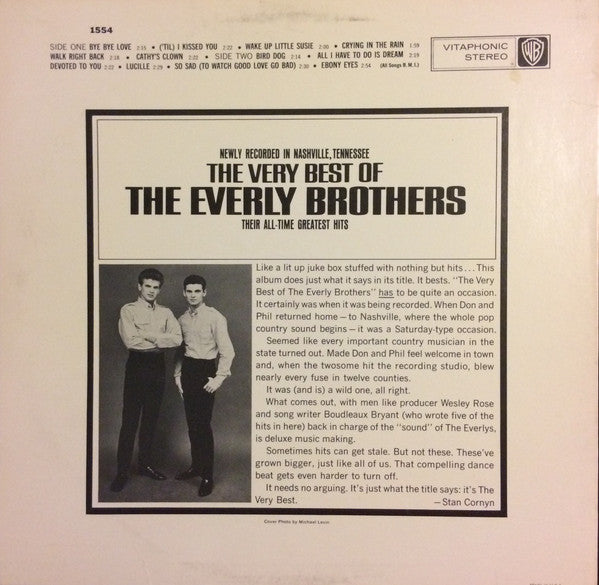 Everly Brothers : The Very Best of The Everly Brothers (LP, Album, RE, Win)