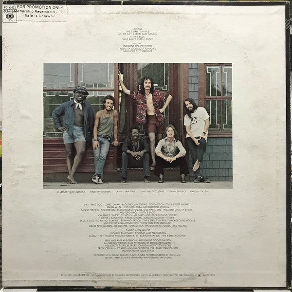 Bruce Springsteen : The Wild, The Innocent & The E Street Shuffle (LP, Album, RE, Ter)