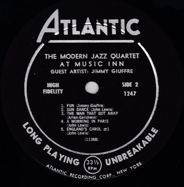 The Modern Jazz Quartet Guest Artist: Jimmy Giuffre : The Modern Jazz Quartet At Music Inn (LP, Album, Mono)