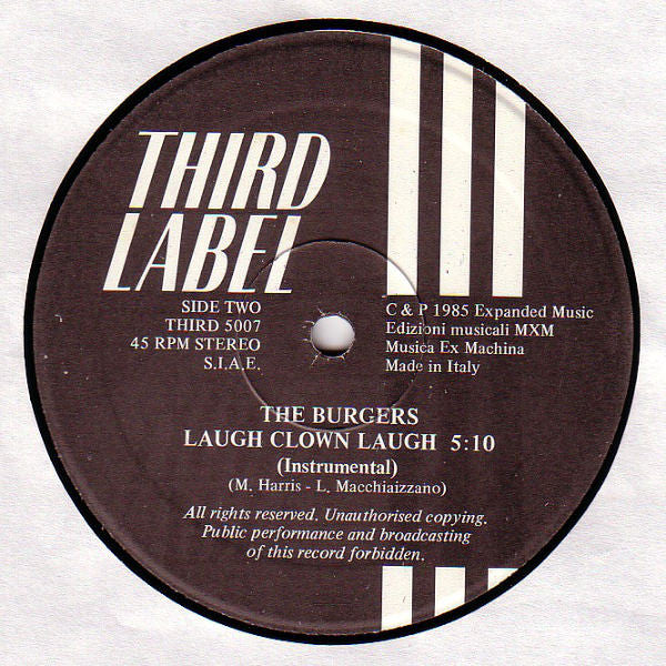 The Burgers : Laugh Clown Laugh (12")