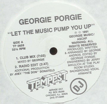 Georgie Porgie : Let The Music Pump You Up (12", Promo)