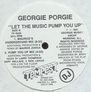 Georgie Porgie : Let The Music Pump You Up (12", Promo)
