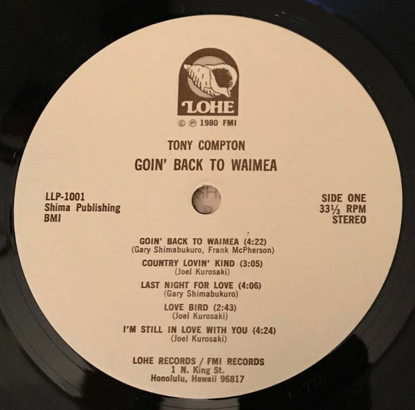 Tony Compton : Goin' Back To Waimea (LP)