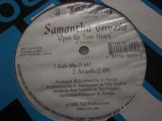 Samantha Gervasio : Open Up Your Heart (12")
