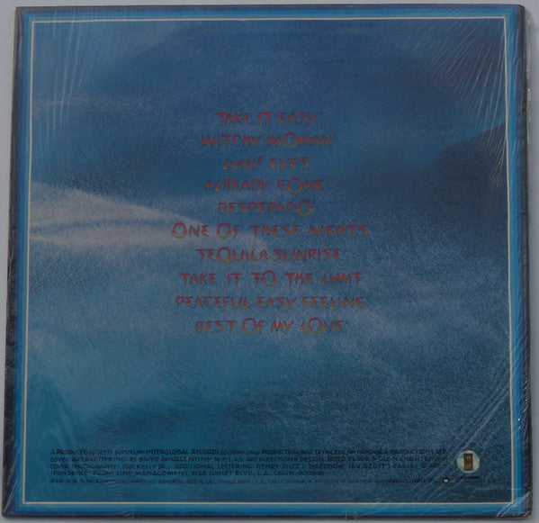 Eagles : Their Greatest Hits 1971-1975 (LP, Album, Comp, RP, Emb)
