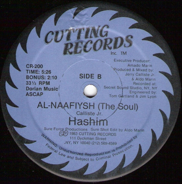 Hashim : Al-Naafiysh (The Soul) (12", Dar)