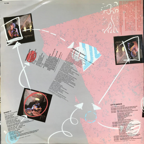 David Bowie : Let's Dance (LP, Album, Jac)