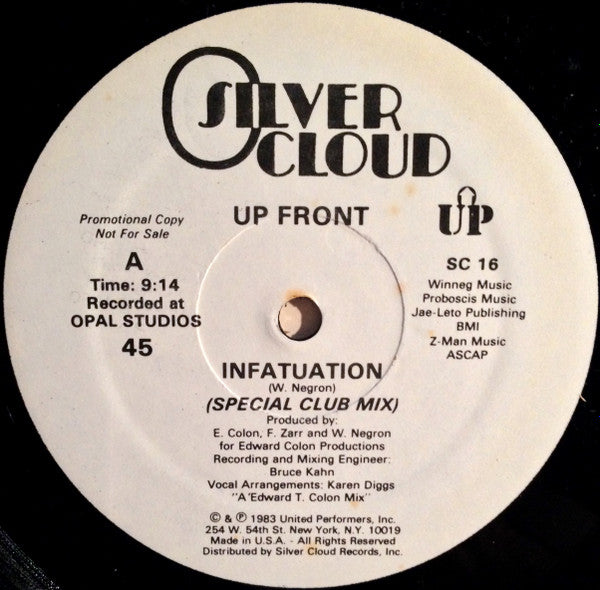Up Front : Infatuation (12", Promo)