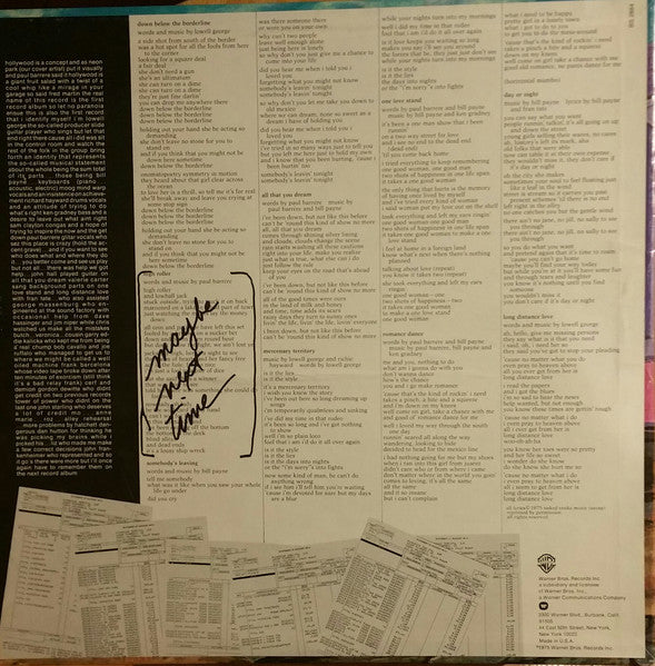 Little Feat : The Last Record Album (LP, Album, RE, Los)