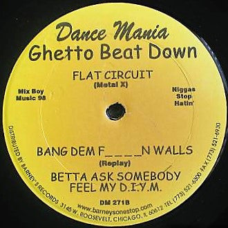 Back To Tracks / Flat Circuit : Ghetto Love / Ghetto Beat Down (12")