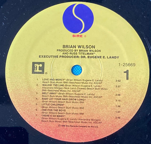 Brian Wilson : Brian Wilson (LP, Album, Spe)
