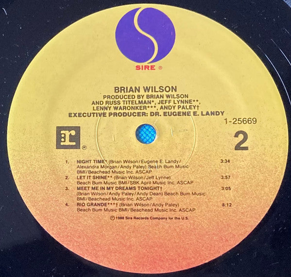 Brian Wilson : Brian Wilson (LP, Album, Spe)