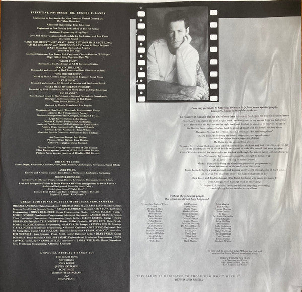 Brian Wilson : Brian Wilson (LP, Album, Spe)