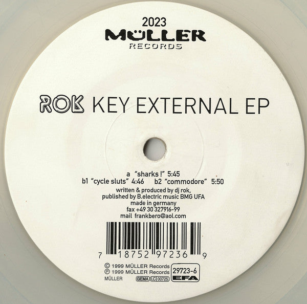 Rok : Key External EP (12", EP, Ltd, Cle)
