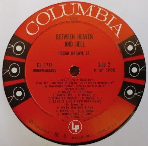 Oscar Brown Jr. : Between Heaven And Hell (LP, Mono)