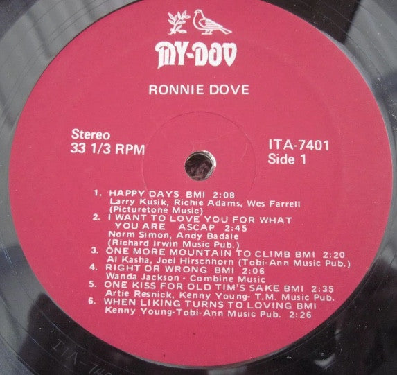 Ronnie Dove : Ronnie Dove (LP, Comp)