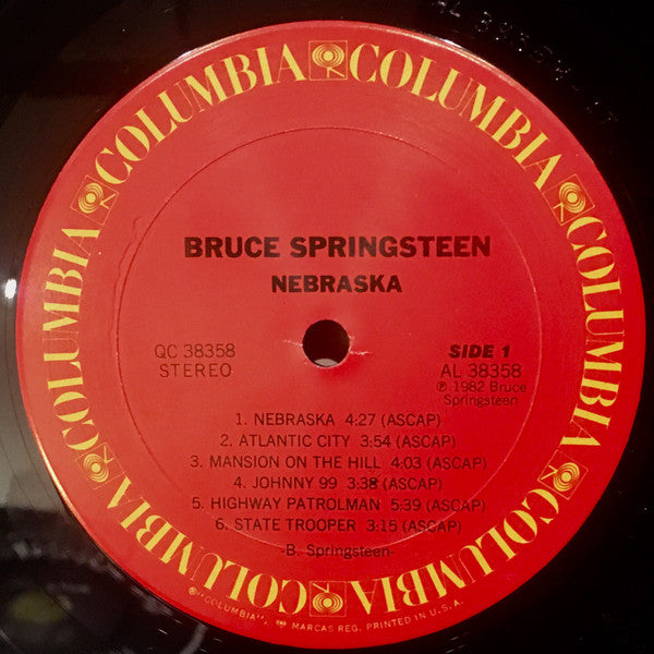 Bruce Springsteen : Nebraska (LP, Album, RE, Car)