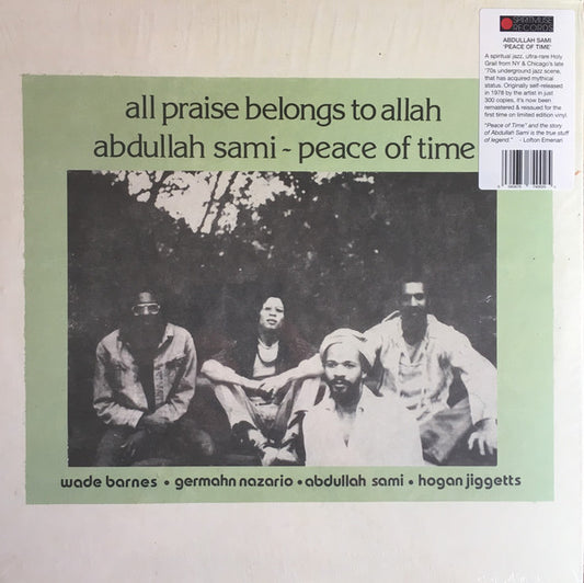 Abdullah Sami : Peace Of Time (LP, Album, Ltd, RE, RM)