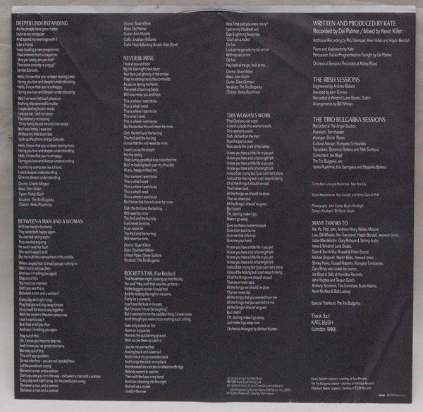 Kate Bush : The Sensual World (LP, Album)