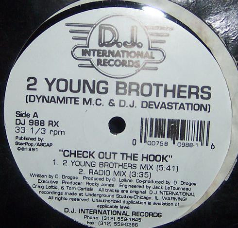 2 Young Brothers : Check Out The Hook (12")