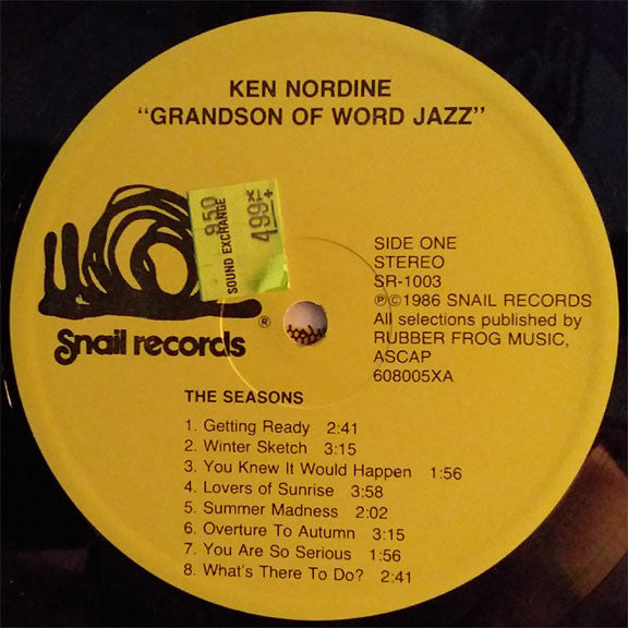 Ken Nordine : Grandson Of Word Jazz (LP, Album)