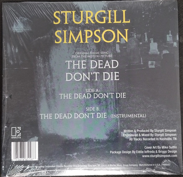 Sturgill Simpson : The Dead Don't Die (7", Single, Yel)