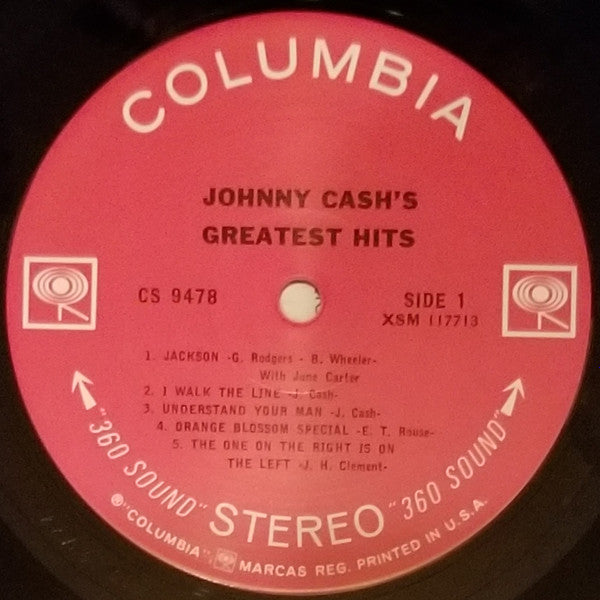 Johnny Cash : Greatest Hits Volume 1 (LP, Comp, MGM)