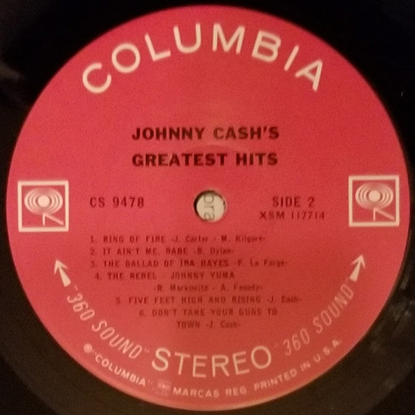 Johnny Cash : Greatest Hits Volume 1 (LP, Comp, MGM)