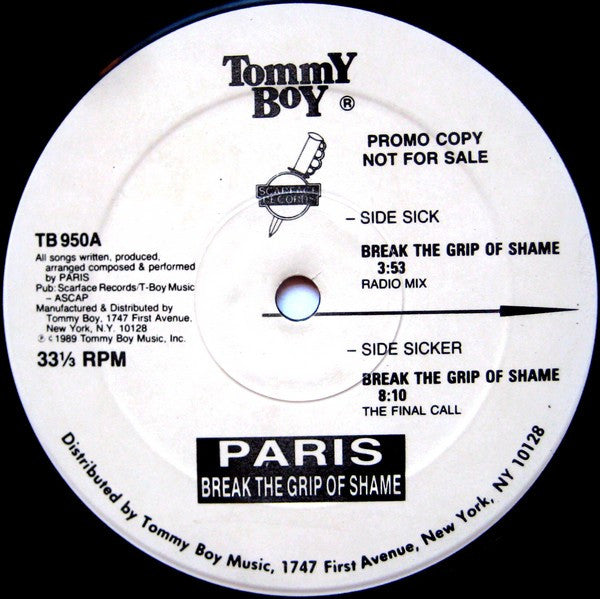 Paris (2) : Break The Grip Of Shame (12", Promo)