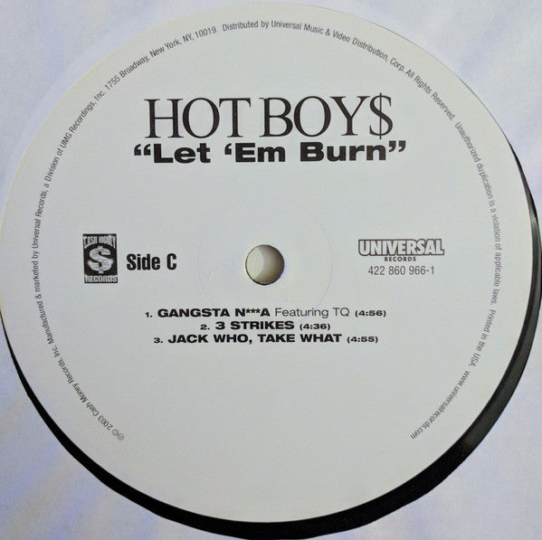 Hot Boy$* : Let 'Em Burn (2xLP, Album)